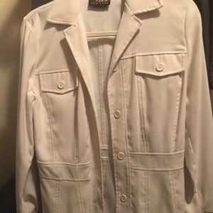 Suit jacket blazer womens size 4 cream